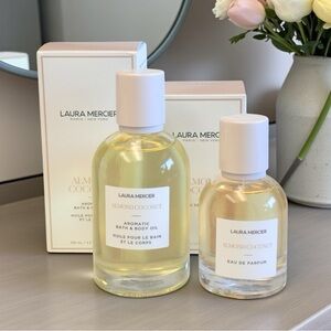Laura Mercier Almond Coconut Aromatic Bath & Body Oil and Eau de Parfum Set